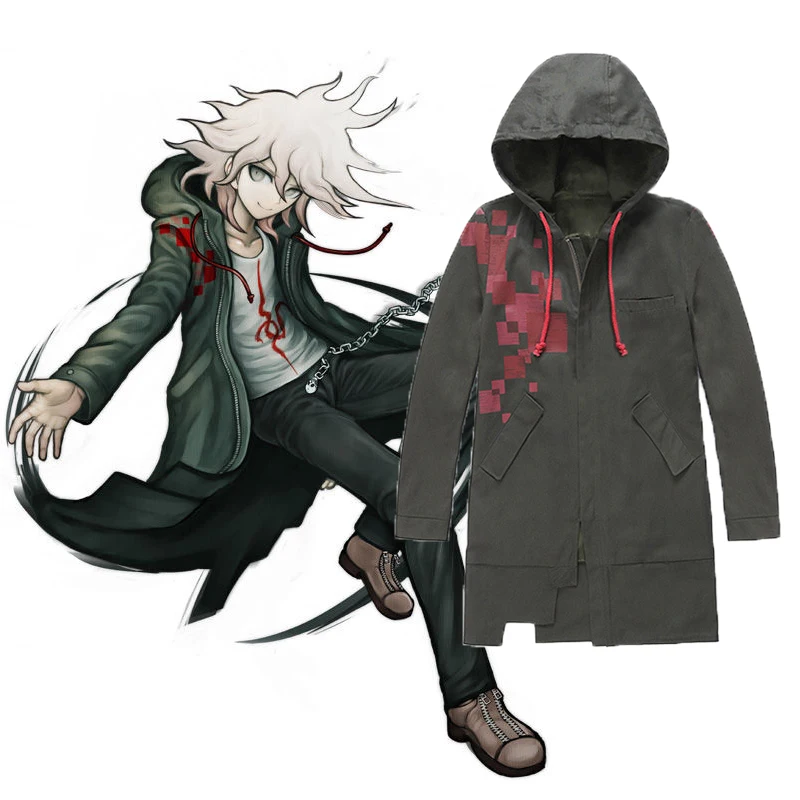 

Game Super Danganronpa 2 Cosplay Costumes Komaeda Nagito Cosplay Costume Halloween Carnival Party Cosplay Costume Anime Coat