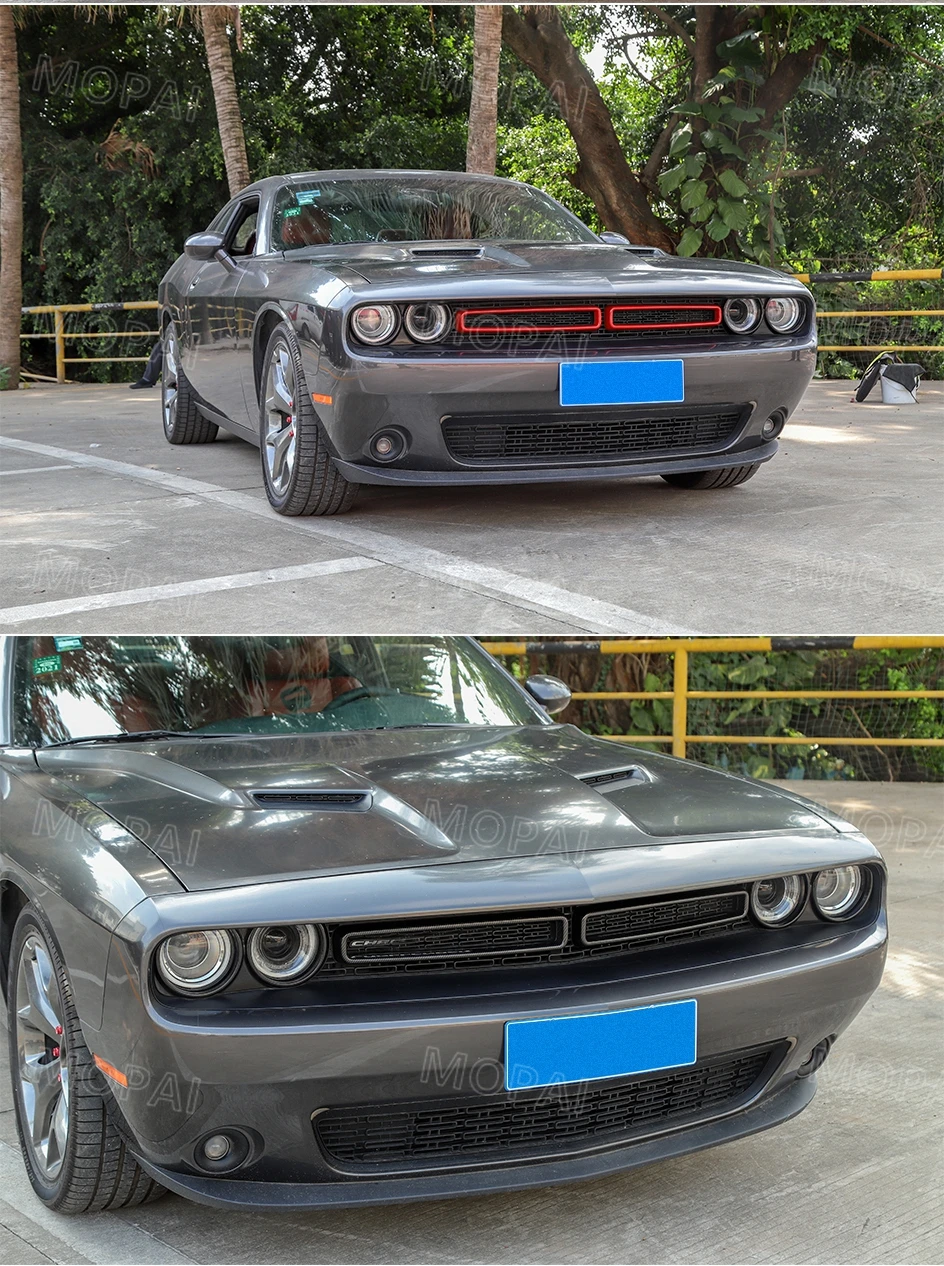 Автомобильные наклейки MOPAI для Dodge Challenger+ Автомобильная решетка для кондиционера, декоративная крышка для Dodge Challenger