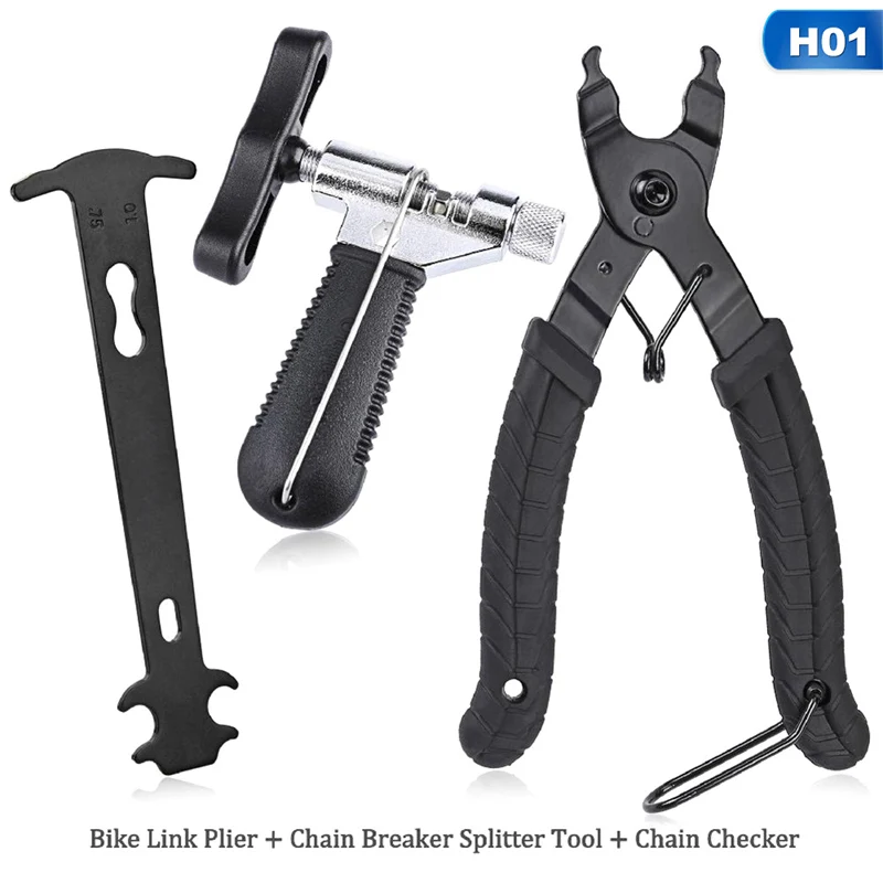 

Bicycle Tool Kit 3 Pcs Bike Link Pliers Bicycle Open Close Chain Buckle Removal Tool Link Pliers Carbon Stee Bicycle Repair Tool
