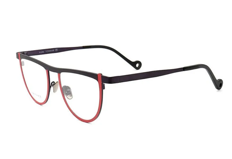 

Vintage Prescription Lens Pure Titanium Glasses Frame Women Optical Eyewear Brand Designer Anti-fatigue Reading Eyeglasses Men
