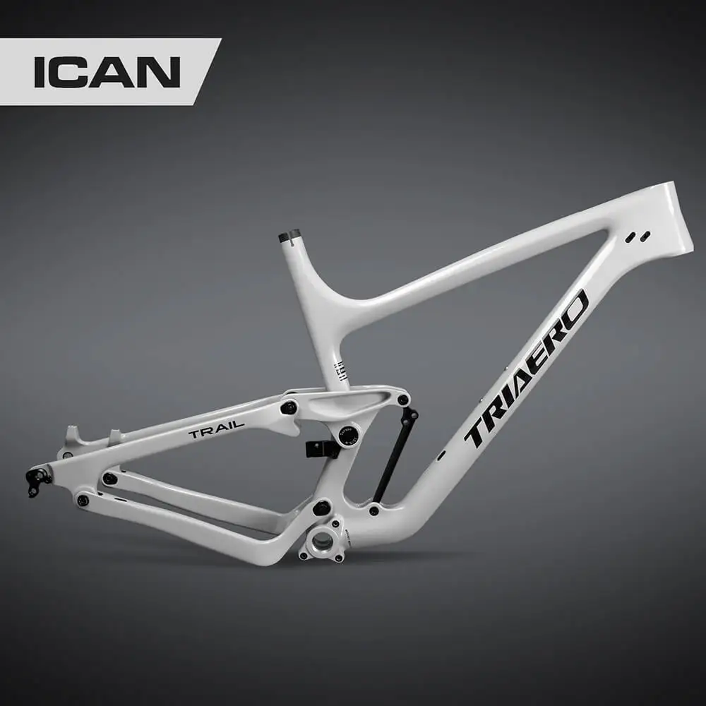 Велосипедная подвеска ICAN, 27.5er, углеродная рама для горного велосипеда, P1, ход 130 мм, с белой краской