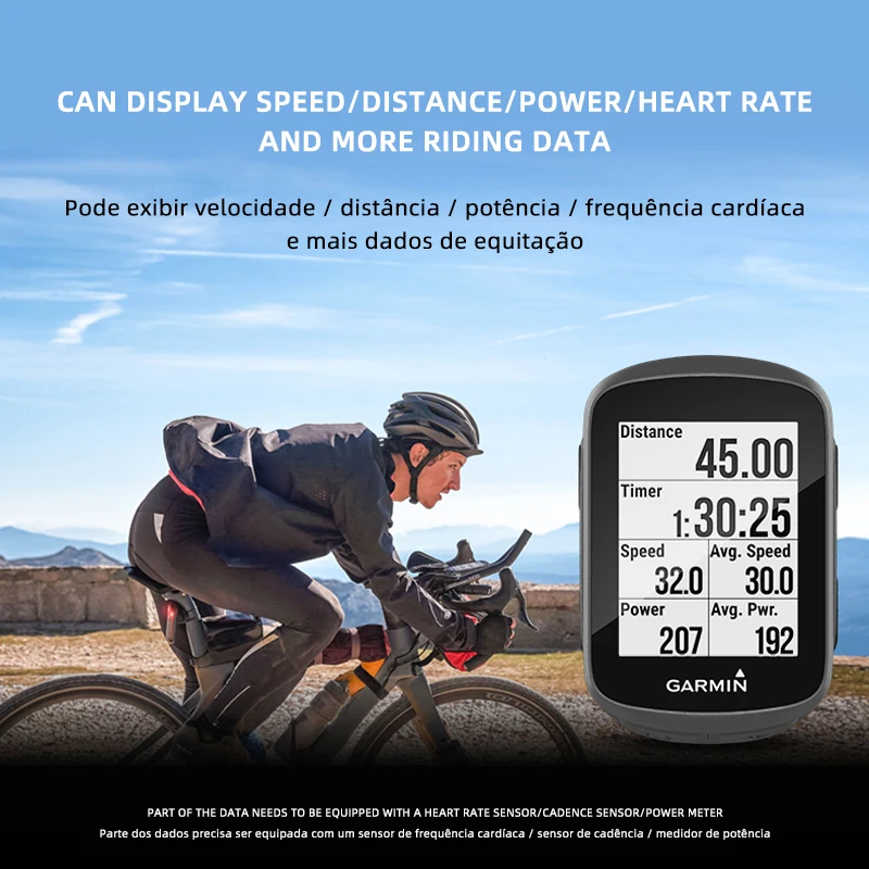 Велосипедный компьютер GARMIN edge130 EDGE 130 беспроводной спидометр велосипедный GPS