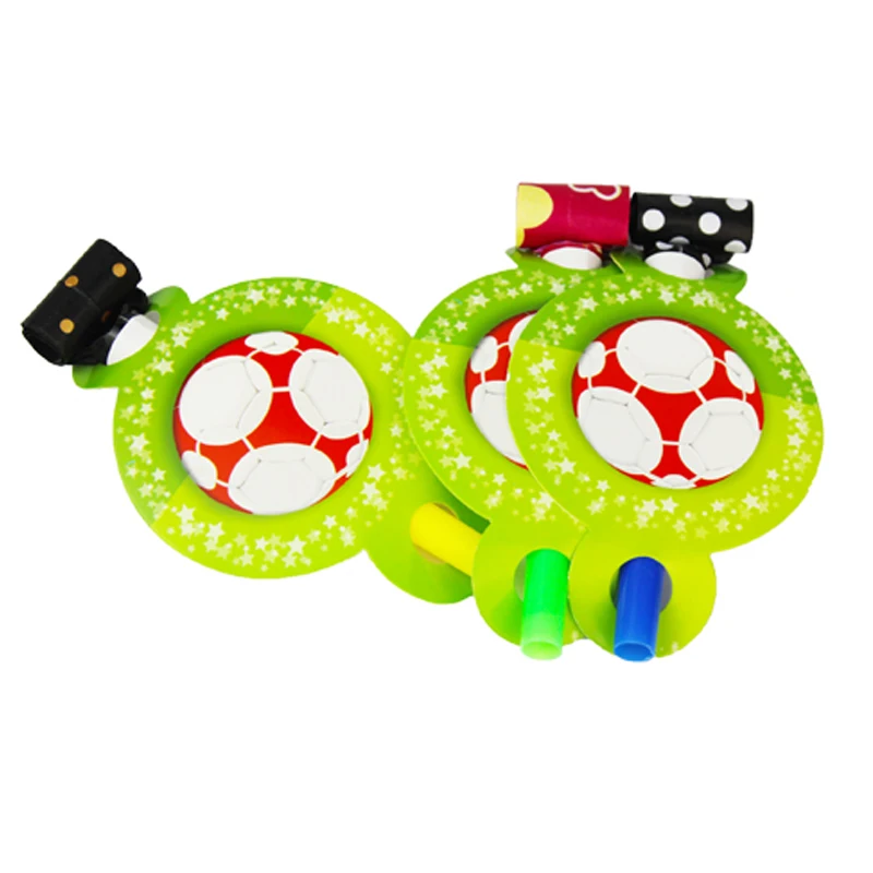 

Boys Kids Favors Trumpet Happy Baby Shower Party Decorate Noise Maker Soccer Theme Birthday Party Football Blowouts 6pcs/pack