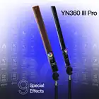 Светодиодная лампа для видеосъемки Yongnuo YN360 III Pro 3200K-5600K RGB фотолампа с пультом дистанционного управления и адаптером питания переменного тока