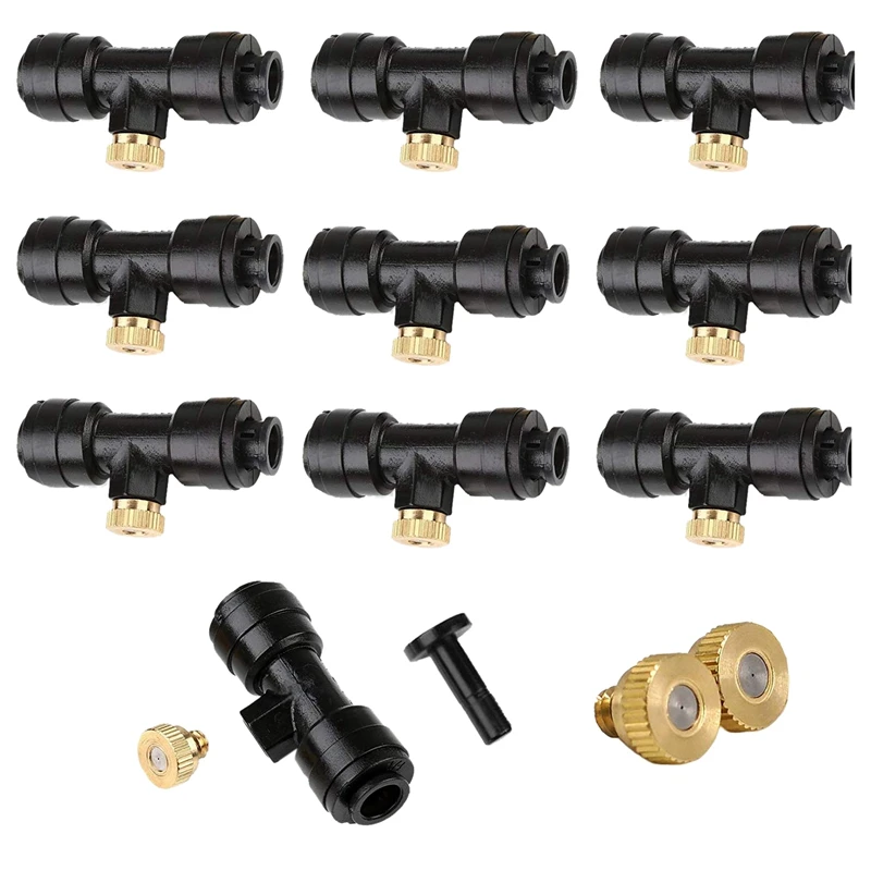 

New Misting Nozzles Kit Fog Nozzles For Patio Misting System Outdoor Cooling System Garden Water Mister