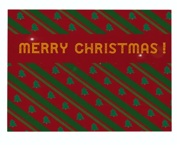 color10 INS Merry Рождественская елка настольное коврик коврики под посуду на стол Кухня Салфетки сервировочные каботажное судно рождественские украшения для дома панель прямоугольной формы - Цвет: color10