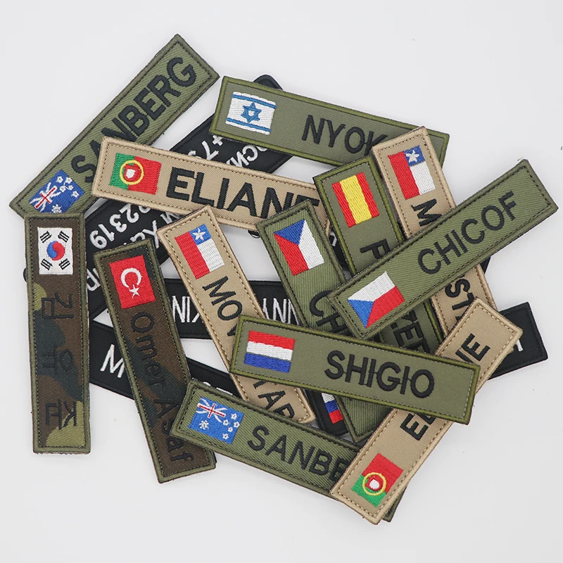 Вышитая детская нашивка с именем для одежды Униформа головной убор тактические