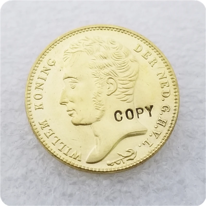 1818 1826 1828 1829.1840 Нидерланды 10 Gulden - Willem I копия монеты купить по выгодной цене |