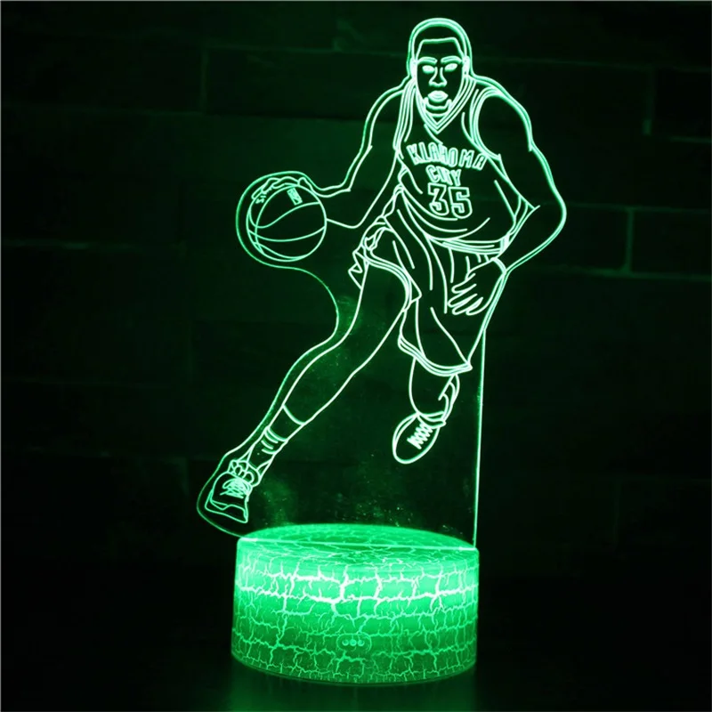 

Kobe Bryant theme Acrylic Lamp 3D LED Lamp Home Room Decor Light Kid Child Gift Mood Lamp Christmas present Dropshippping