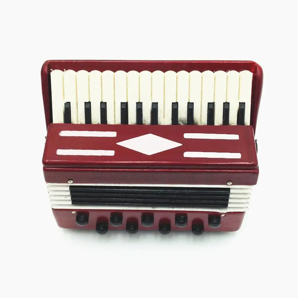 

Миниатюрный Кукольный домик в масштабе 1:12, деревянный аккордеон, обучающая коллекция, музыкальный инструмент, аксессуар, креативный подаро...