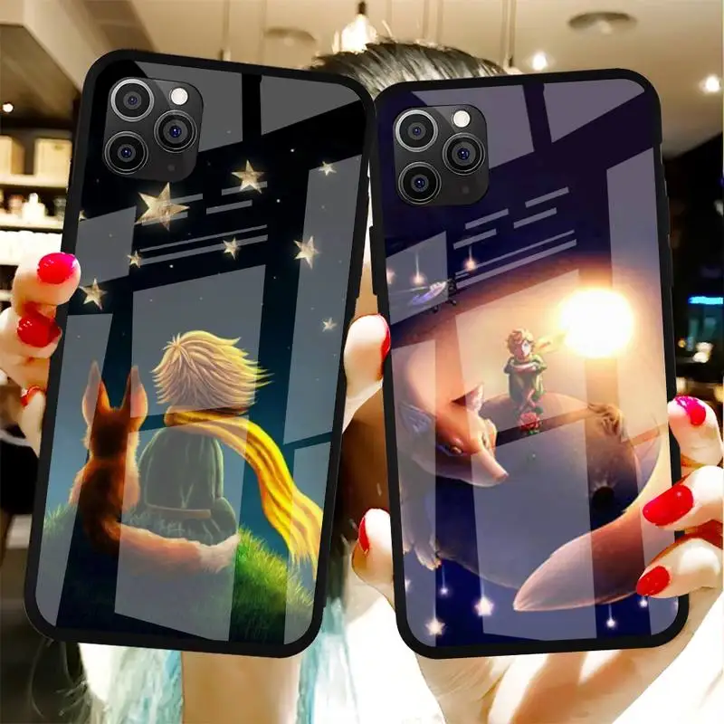 

The Little Prince Anime Phone Case Tempered Glass For Iphone6plus 6S 7 7plus 8 X XS XSmax XR 11 12 Pro Max 12mini