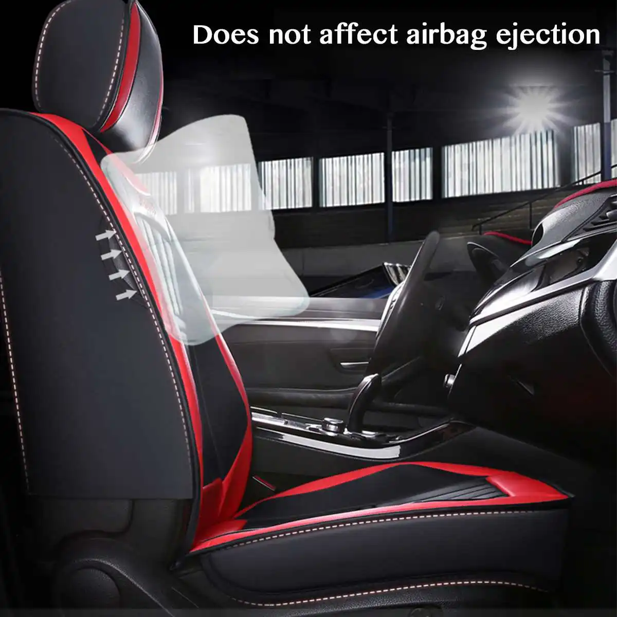 11PCS 5 Seats Car Seat Covers PU Leather Cushion Cover Full Set Protector Pad Universal For Sedan SUV Truck | Автомобили и