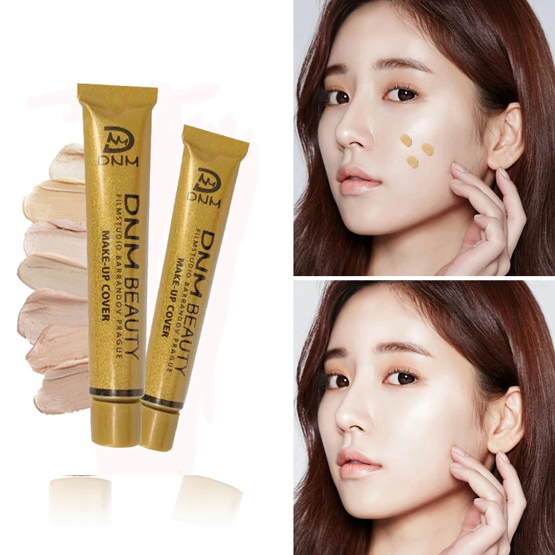 Full Skin Concealer Foundation Cream Face Professional Blemish Cover Dark Spot Tattoo Contour Makeup Liquid Concealer Cosmetic