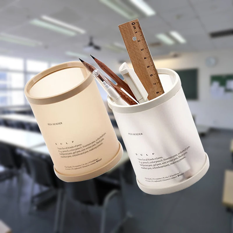 

Cylindrical Detachable Desktop Pen Holder Organizer Office Accessories Pencil Stand Storage Case Box Stationery Teacher Gifts