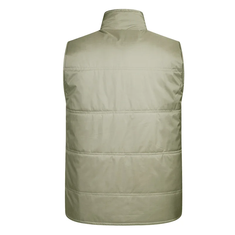 Зимний мужской жилет размера плюс 2019 уплотненный теплый фотографа с карманами