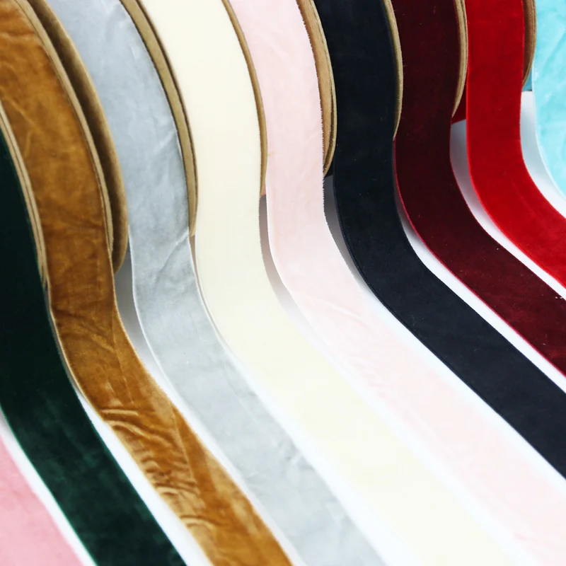 Гибкая односторонняя флокирующая лента 10 мм и 25 для рукоделия материал банта