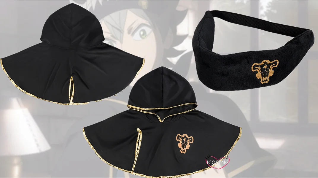 Повязка на голову с логотипом императора черного клевера аксессуар для костюма