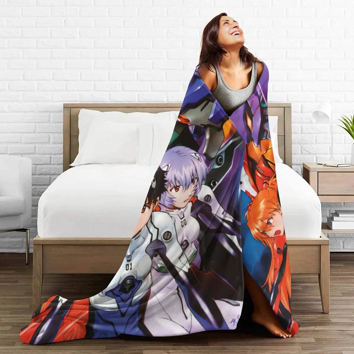 

3D Cartoon Sherpa Blanket Warm Super Soft Flannel Office Nap Bedspread Sofa Bedding Plush Quilt Plaids 300698908