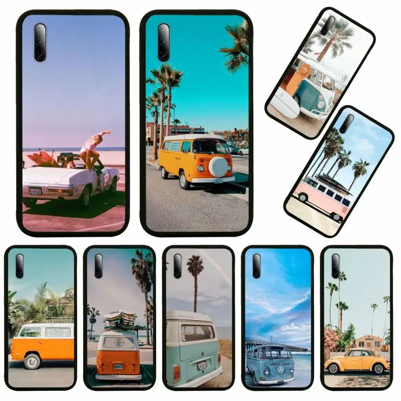 

Combi Van Surf Phone Case For Huawei Nova 2 3 4 5 7 I T Plus E Pro Se Y5 Y6 Y7 Y8 Y9 Y10 P Plus Prime 2018 S Cover