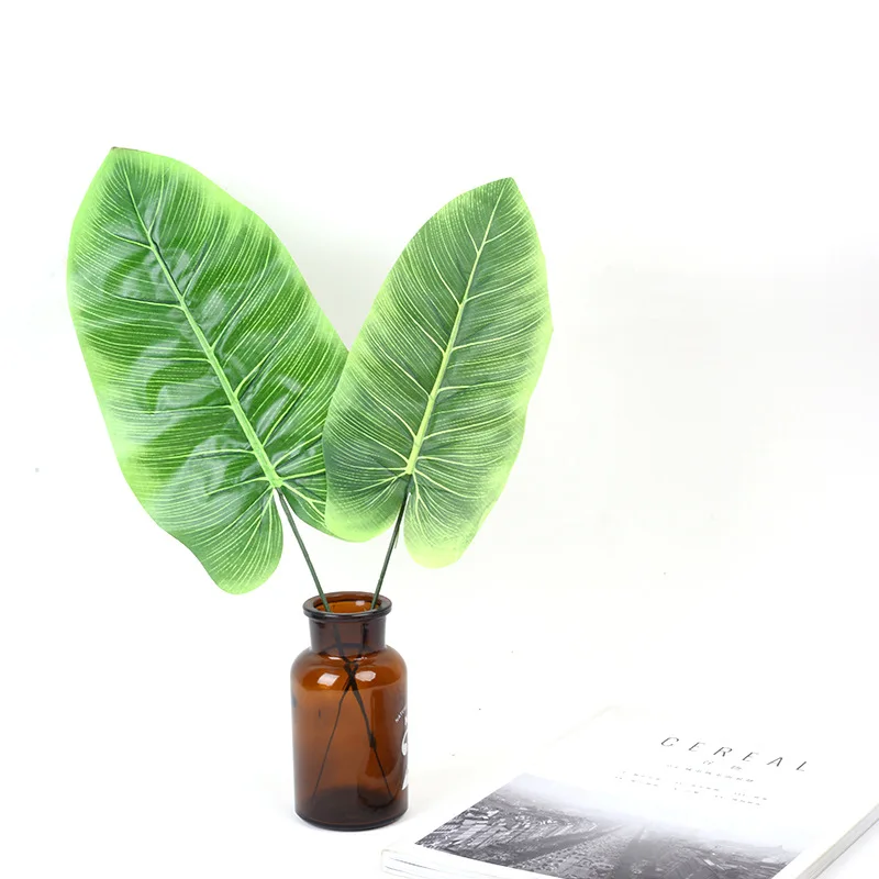 Искусственные листья одинарная Канна Шелковый экран растение настенные