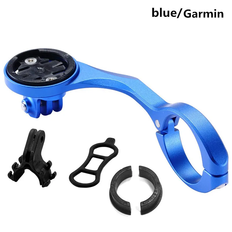 blue Garmin Держатель для велосипедного компьютера MTB дорожный компьютерный кронштейн для велосипедного руля аксессуары для расширения - Цвет: blue Garmin