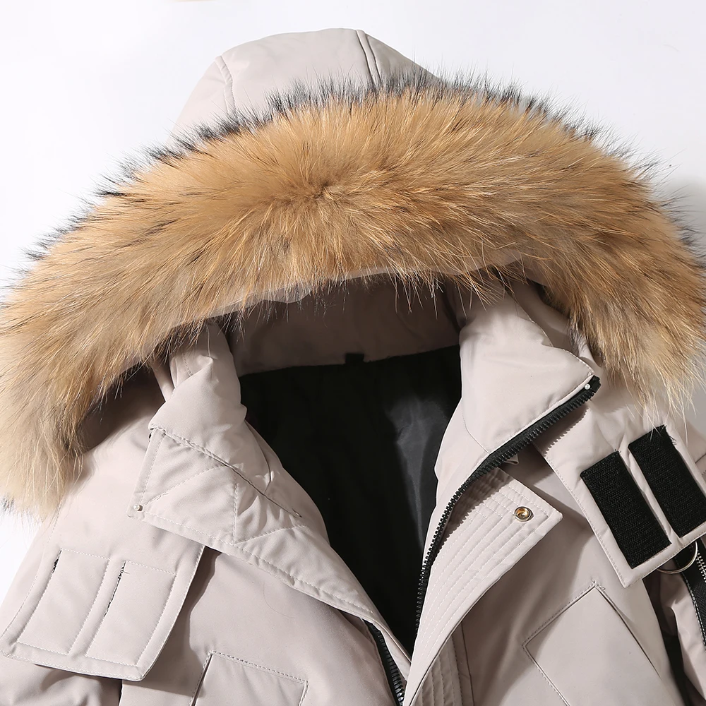 90%Down Jackets new winter men's down jacket high quality Detachable Fur Collar male's jackets thick warm Outdoor windproof
