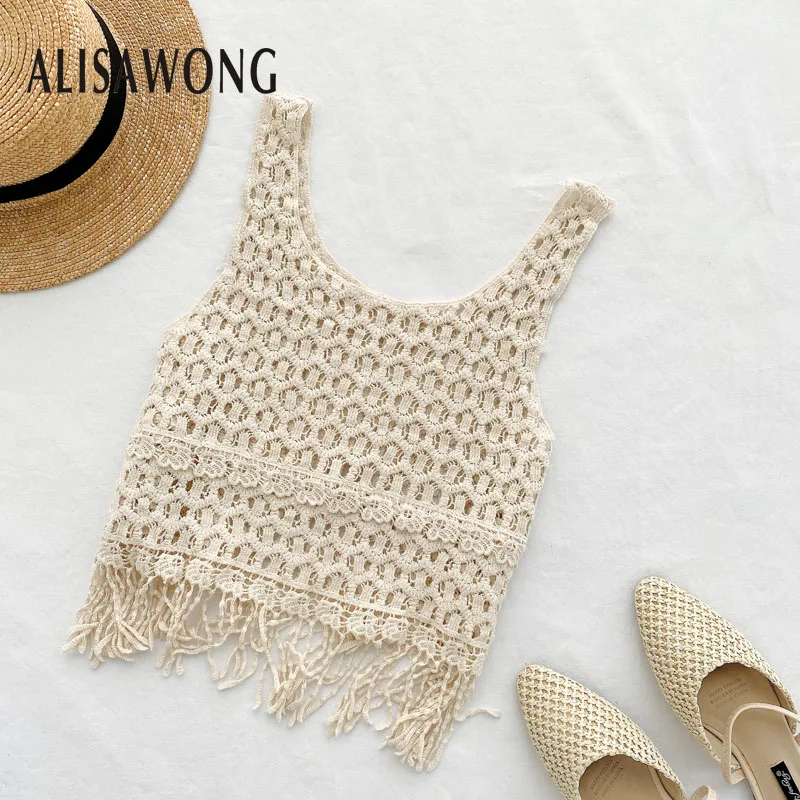 Женская летняя пикантная короткая майка новинка 2020 модные женские винтажные