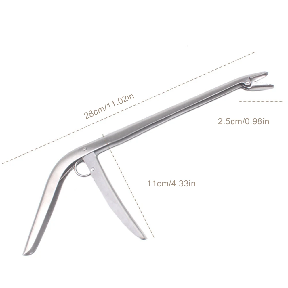 

28.5cm Stainless Steel Fishing Hook Remover Unhooking Device Fish Clamp Clip Catch Remover Plier Fishing Tool Decoupling Device