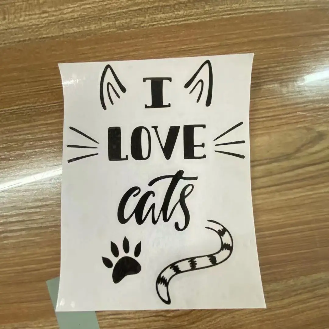 15*11 8 см I Love наклейка &quotкошки&quot Cat Lover Mom Dad Vinyl Window Car наклейки на автомобиль |