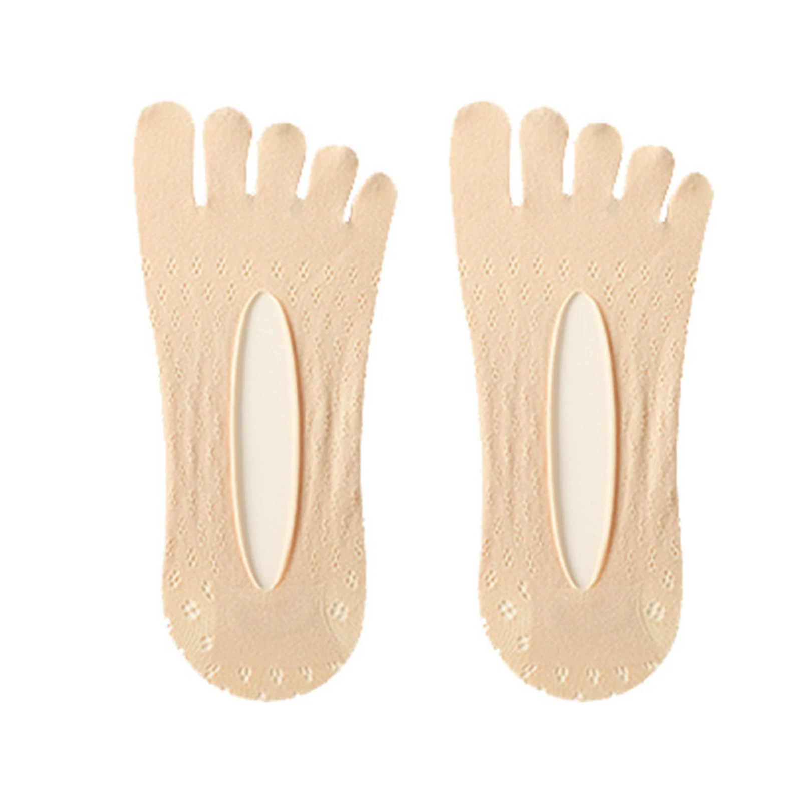 

Velvet Five-toe Socks Mesh Ultra Low Cut Liner with Gel Tab Breathable Thin Invisible Socks for Women Summer TT@88