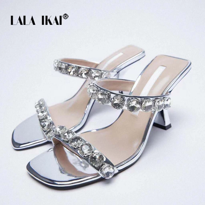 

Сандалии LALA IKAI женские на шпильках, легкие пикантные туфли с открытым носком, универсальные туфли на высоком каблуке, для банкета, лето