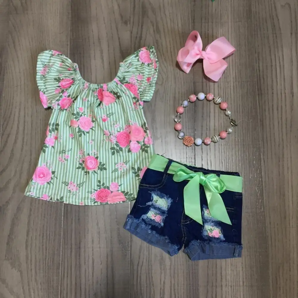 Girlymax летнее платье для маленьких девочек детская одежда джинсовые шорты