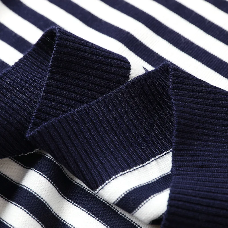 

Autumn Winter Striped Knitted Pullovers Sweaters Long Sleeve Korean Loose High Quality Sweater Soft Warm Jumper Pull Femme 2020