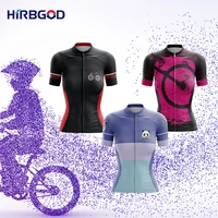 hirbgod 2022 women outdoor sport camisa ciclismo wheel printing mtb bike shirt summer breathable jersey short sleevetyz1083 02