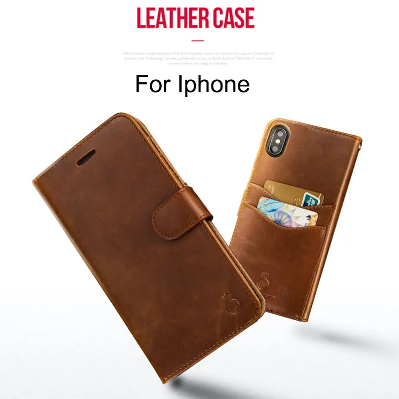 Креативный кожаный чехол для IPhone 11 Pro Max магнитный откидной Чехол 7/8/Plus съемный с