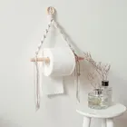 Рулон Бумага держатели аксессуары затягивающей веревочки настенный туалет ванная комната Бумага держатель трубки Ванная комната декоративная вешалка домашнего хранения ткани