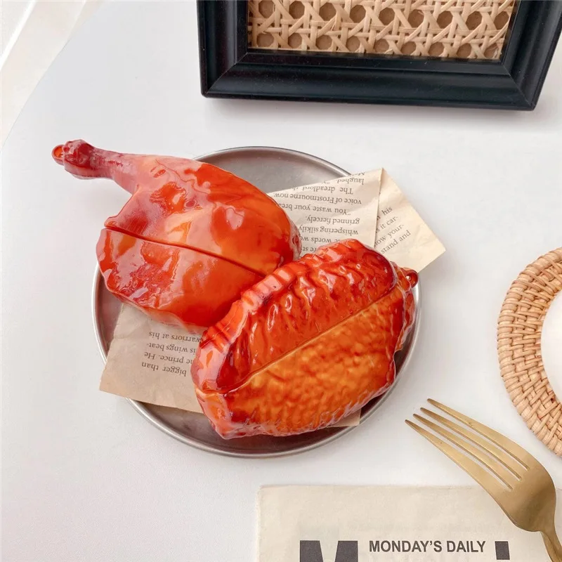 

Cartoon Cute Chicken Earphone Case For AirPod 2 1 Silicone Charging Headphones Case for airpods pro case Protective Soft Cover