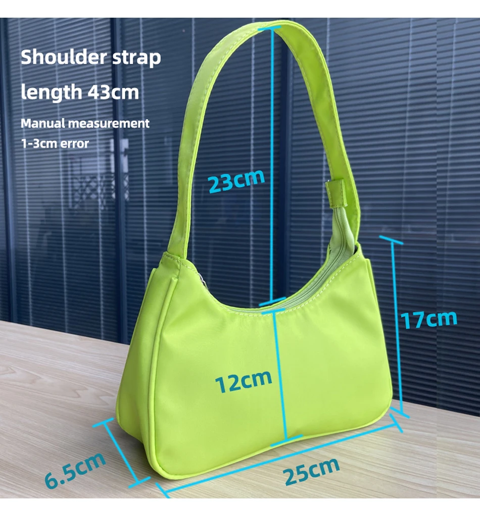 

Exquisite PU Leather Women Underarm bags Brand Design Zipper Luxury Female Shoulder Bag Armpit Leather Handbags Solid Pattern