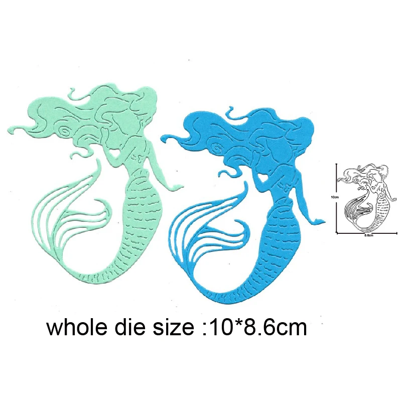 Металлические режущие штампы высечки форма для украшения русалки скрапбук