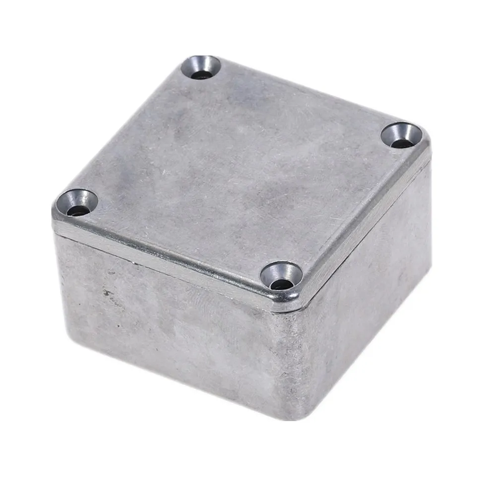 Серебряный алюминиевый корпус электронный Diecast Stompbox Project Box 1590LB 50 5*50 5*31