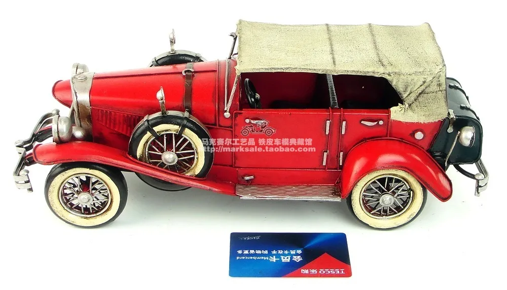 

American Vintage Iron Art Home Decoration Crafts car Racing Handmade Metal modelcar Collection Decoration
