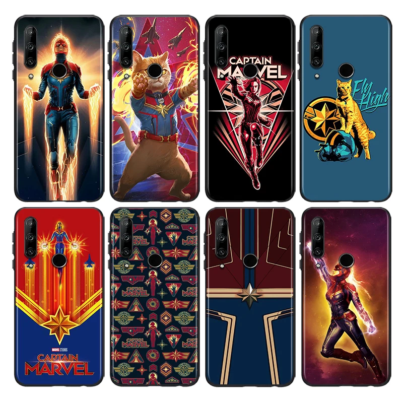 

Avengers Captain Marvel Silicone Cover For Huawei Honor 8S 2019 8C 8X Max 8A 2020 Prime 8 7S 7A Pro RU 7C Black Phone Case