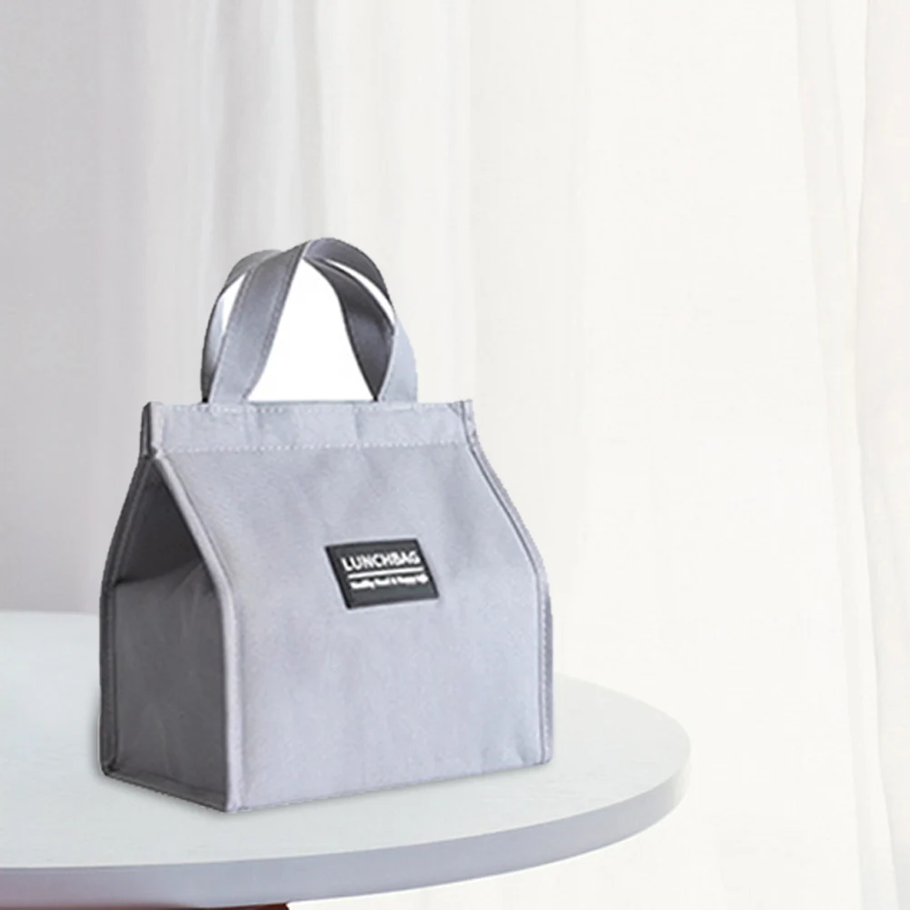 

3 Sizes Portable Lunch Bag Multifunctional Cooler Bag Waterproof Oxford Fabric Thermal Insulation Lunch Bag for Office Travel