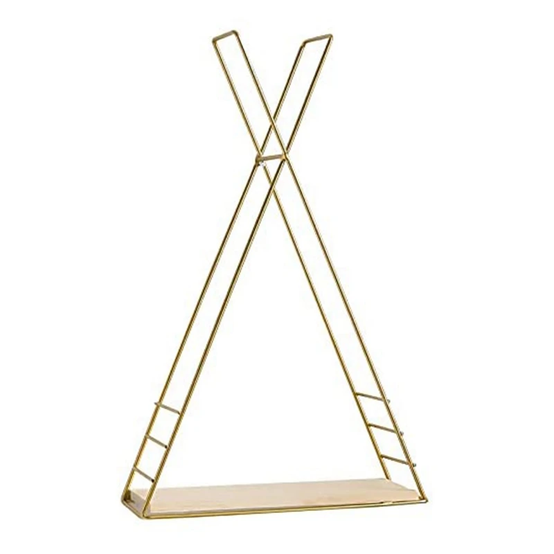 

Скандинавская неперфорированная стена с полкой, железная настенная подвесная полка для гостиной