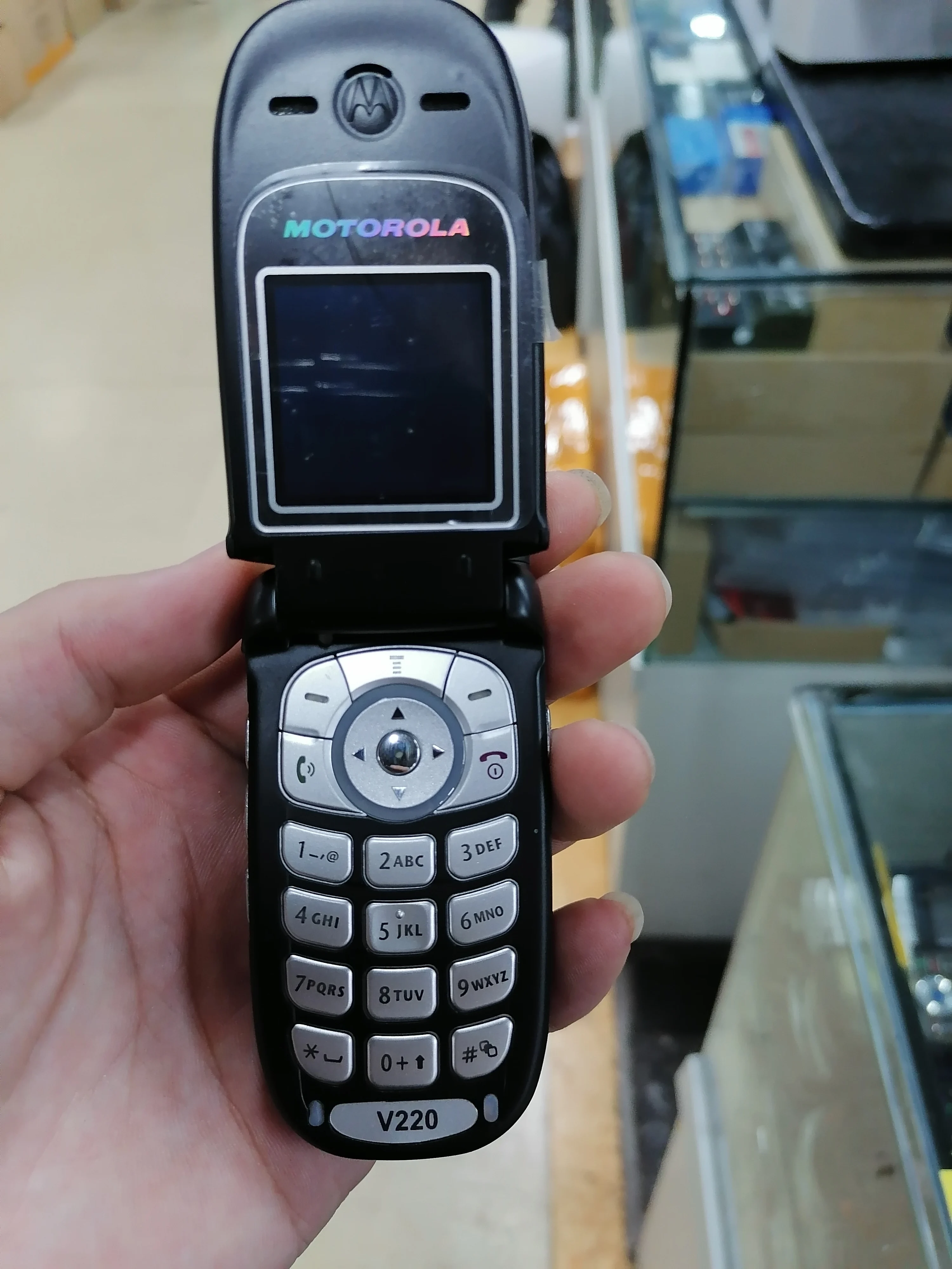 Motorola V220 Восстановленный Оригинальный разблокированный флип 128x128 пикселей 860 мАч