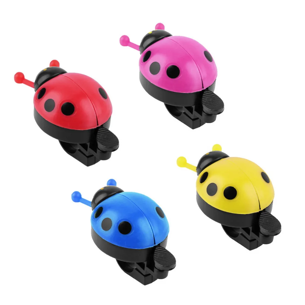 

Colorful Plastic Clear Melodious Bell Sound Lovely Kid Beetle Ladybug Ring Bell For Cycling Bicycle Bike Ride Horn Alarm