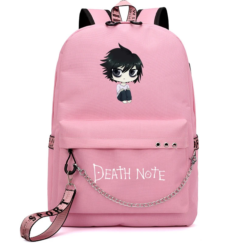 

Death Note School Backpack Teens Laptop Rucksack Men Women Travel Bags for Boys Girls Schoolbags Mochila
