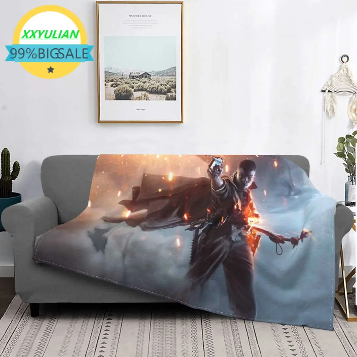 

A Battlefield Carpet Living Room Flocking Textile A Hot Bed Blanket Bed Covers Luxury Blanket Blanket Flannel Blanket