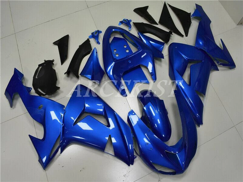 

High Quality New ABS Motorcycle Fairings Kit For kawasaki Ninja ZX-10R ZX10R 2006 2007 06 07 Bodywork set Blue glossy