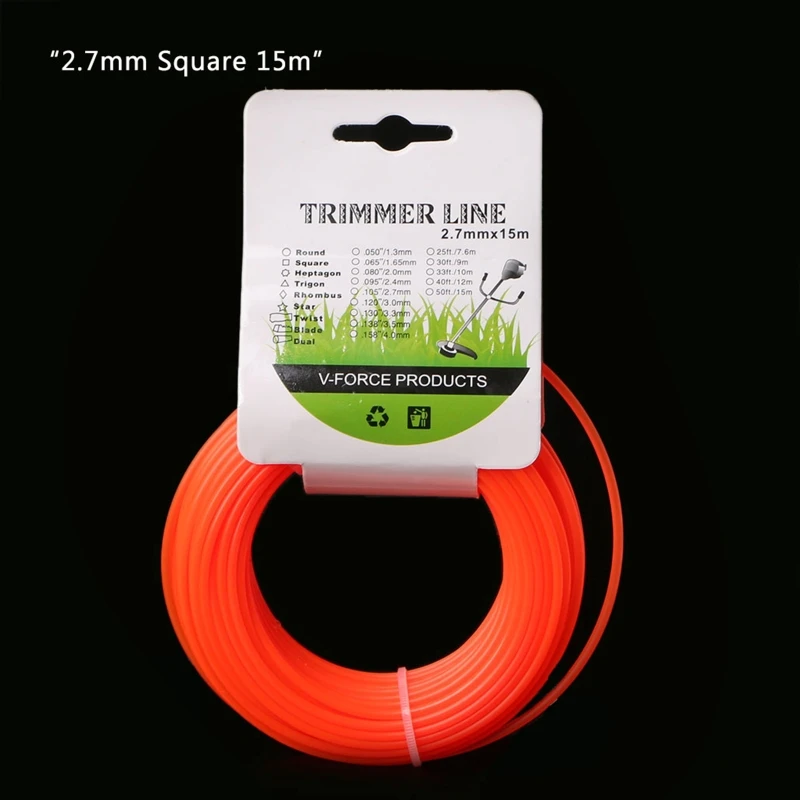 Газонокосилка 15 м газонокосилка триммер нейлоновая леска|Детали инструментов| |